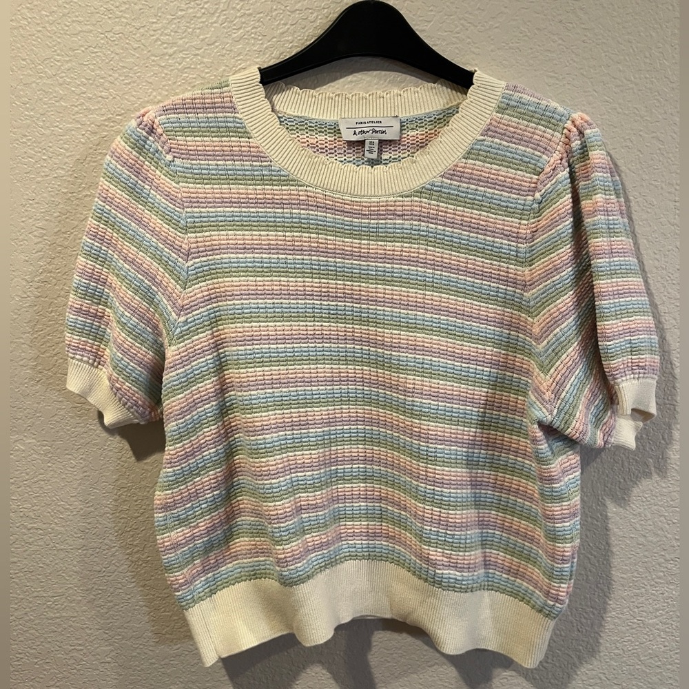 &Other Stories Striped Pastel Knit Sweater